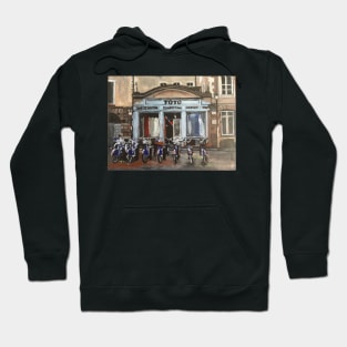 France, Bicycle Shop Hoodie